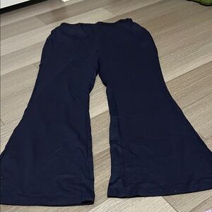 Navy lounge pants Flared Bottoms